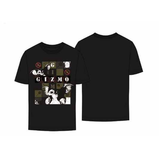 Gremlins Adult Unisex Black Multi-gizmo T-shirt 1