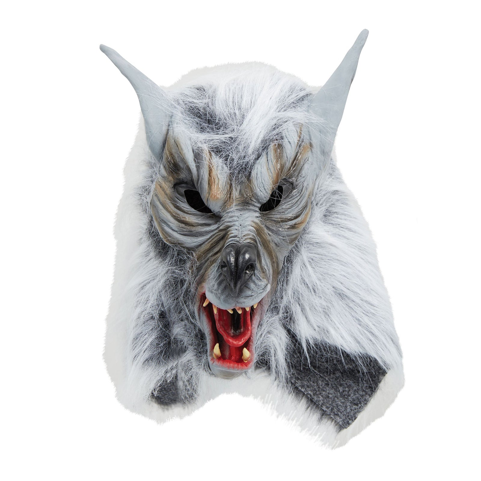 Grey Killer Wolf Mask Budget Rubber Masks Unisex 1