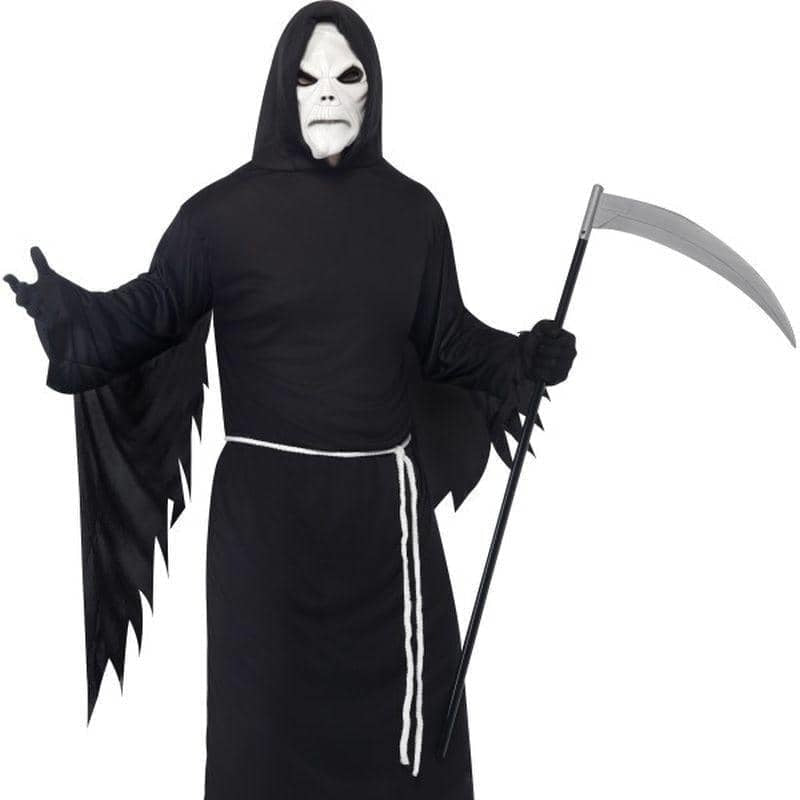 Grim Reaper Costume Adult Black White_1