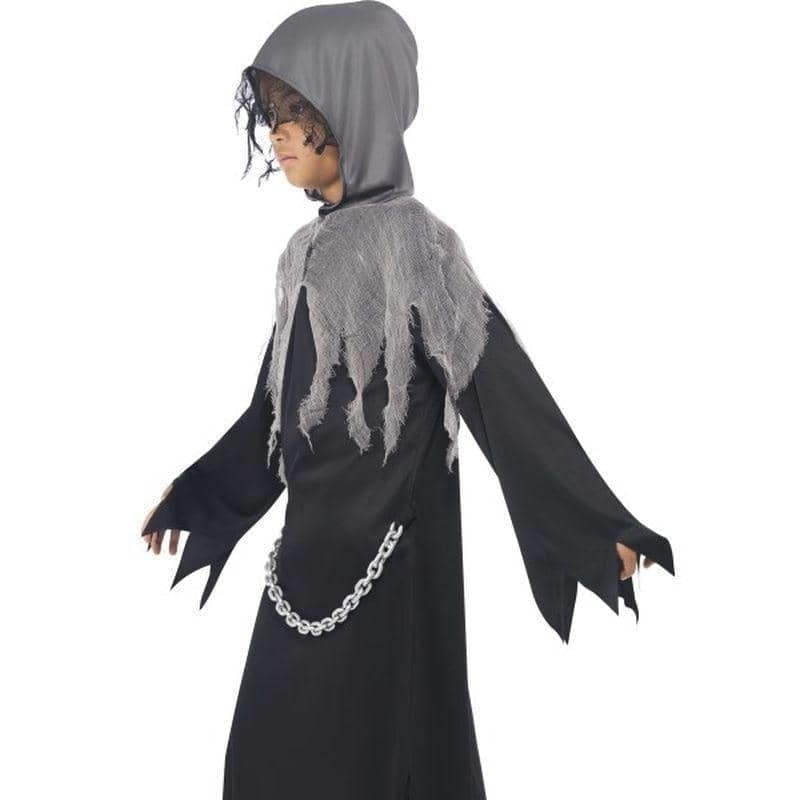 Grim Reaper Costume Kids Black Grey_2