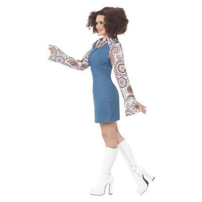 Groovy Dancer Costume Blue Adult 3