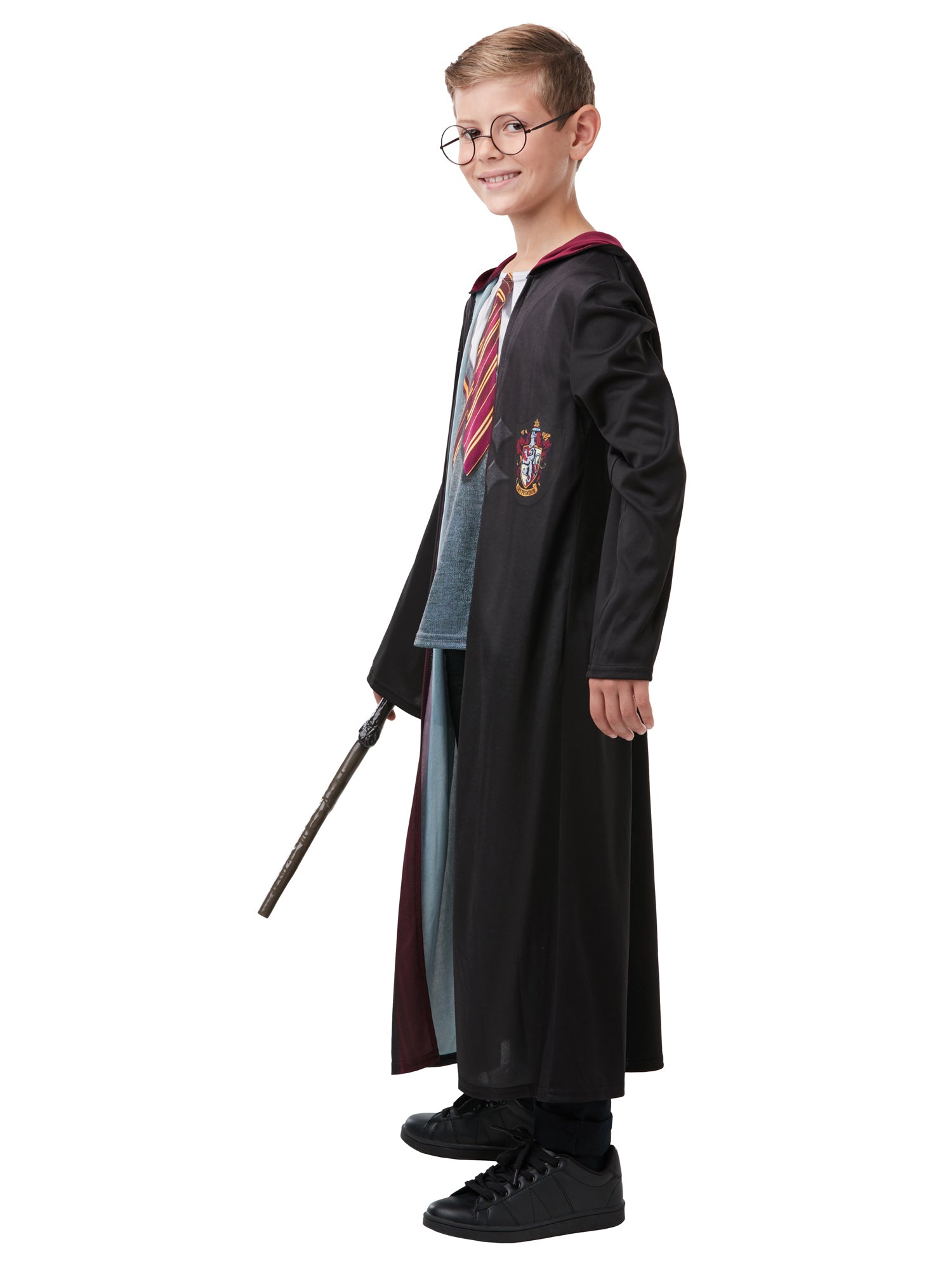 Gryffindor Robe Kids Costume Glasses Wand Harry Potter 2
