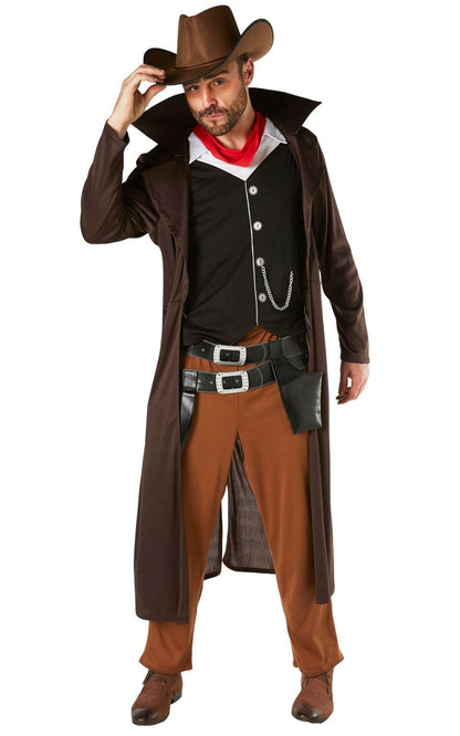 Gunslinger Costume Cowboy Mens Wild West 3
