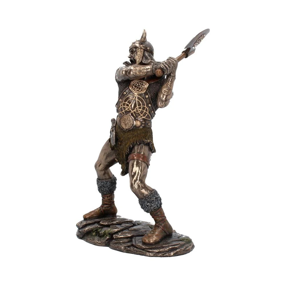 Berserker Bronze Viking Medium Warrior Figurine with Axe 28.5cm 2