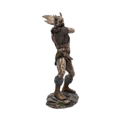 Berserker Bronze Viking Medium Warrior Figurine with Axe 28.5cm 5