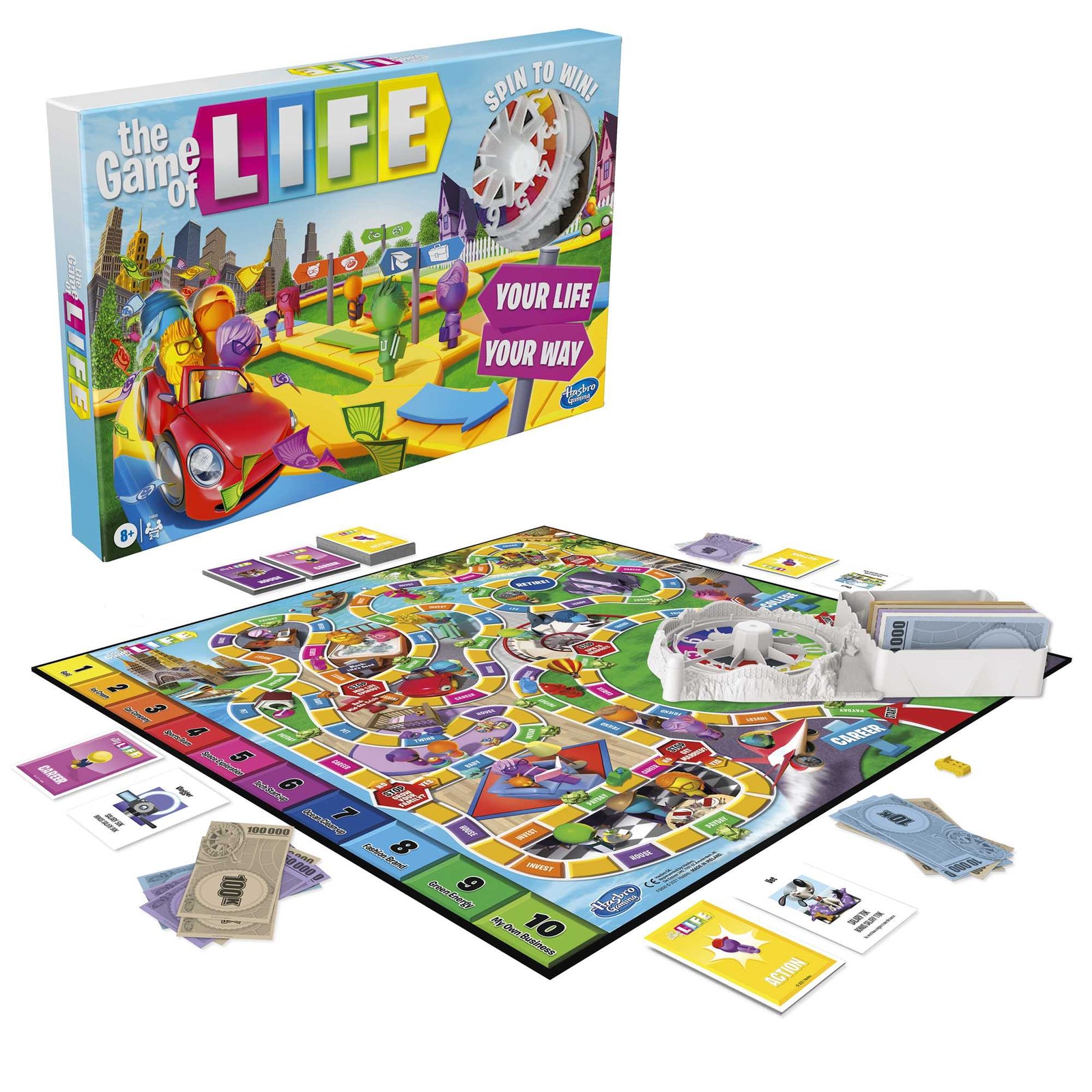 The Game Of Life Classic Refresh 2021 Board Game by Hasbro UK 2