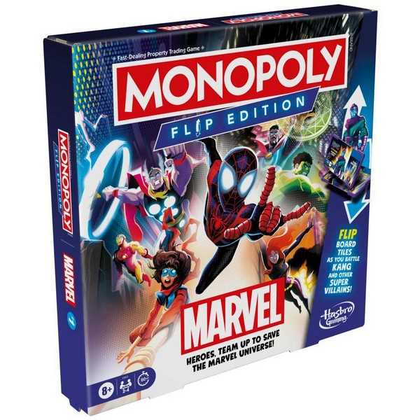 Monopoly Flip Marvel Board Game by Hasbro UK 1