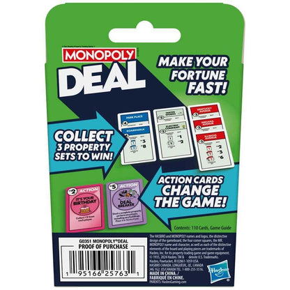 Monopoly Deal Refresh 2024 Card Game