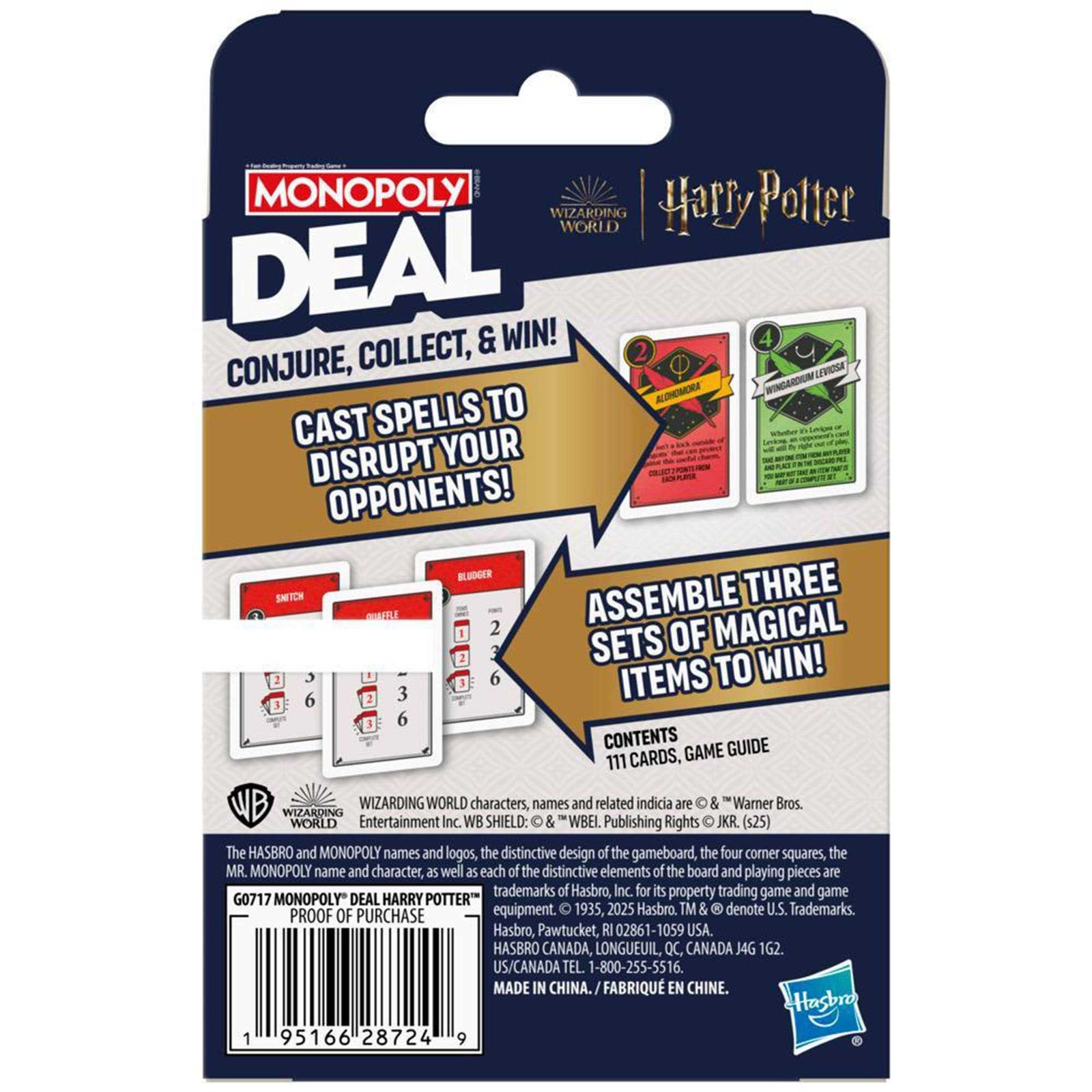 Monopoly Deal Harry Potter Board Game by Hasbro UK 2