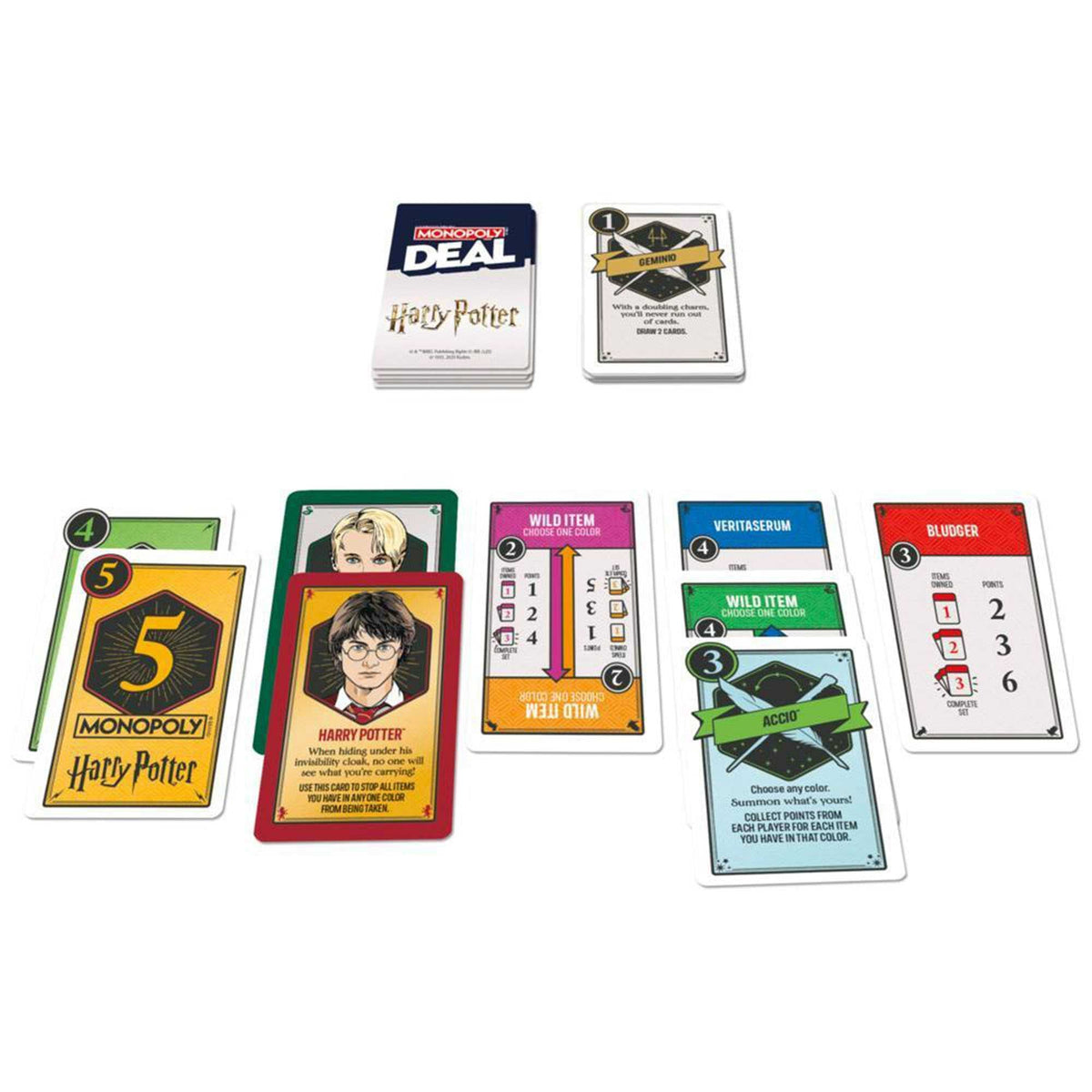 Monopoly Deal Harry Potter Board Game by Hasbro UK 3