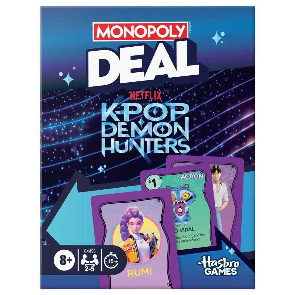 Monopoly Deal KPop Demon Hunters Board Game by Hasbro UK 1