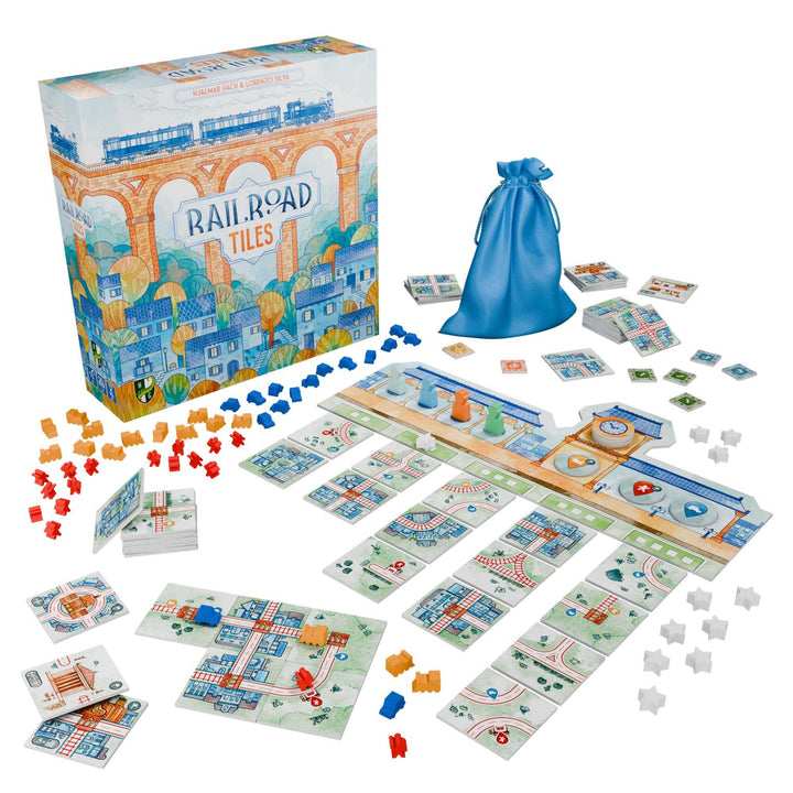 Railroad Tiles Board Game