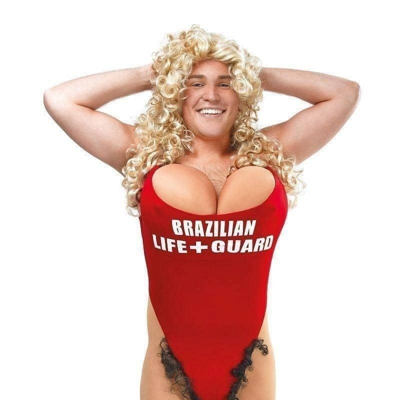 Hairy Mary Adult Lifeguard Costume 1