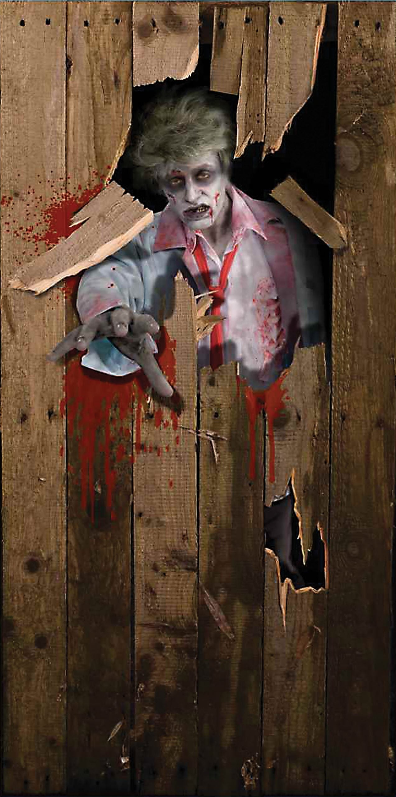 Halloween Door Poster 6ft X 3ft Zombie Decoration 1