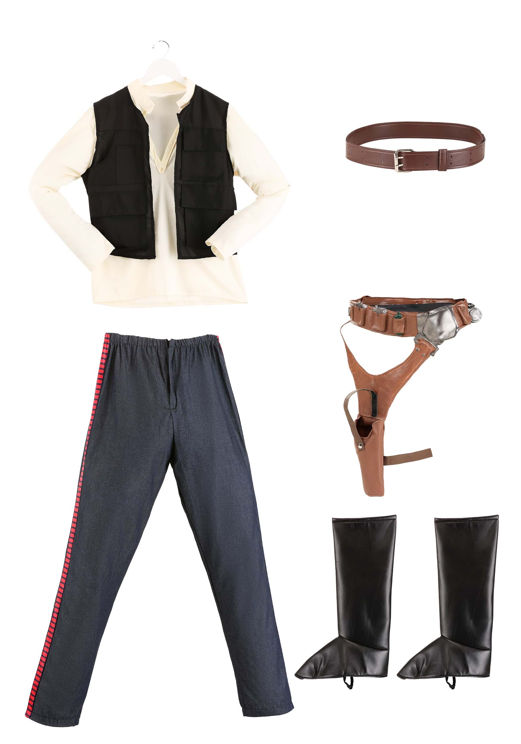 Han Solo Costume Mens Classic Star Wars Scoudrel 12