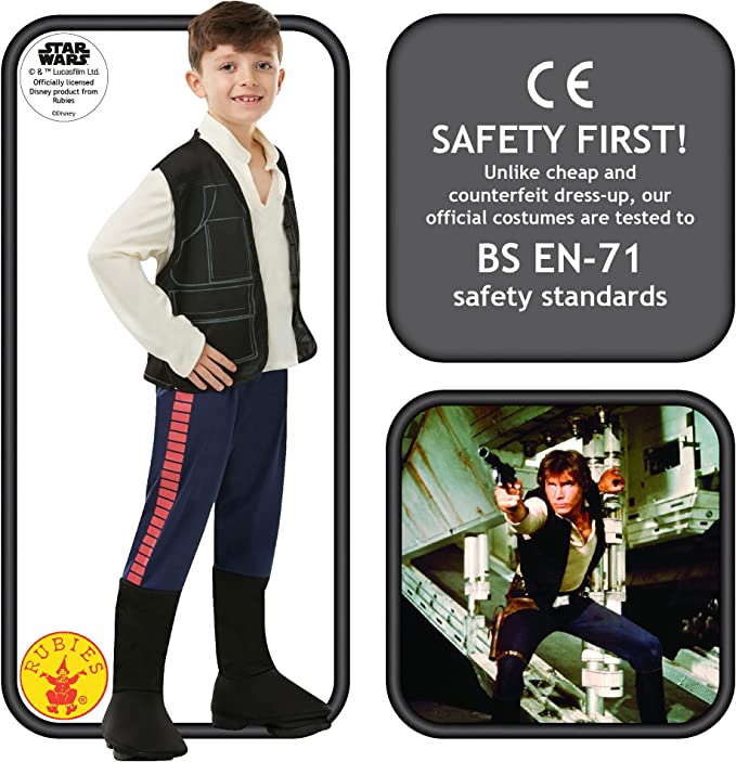 Han Solo Deluxe Costume Kids Star Wars Smuggler 3