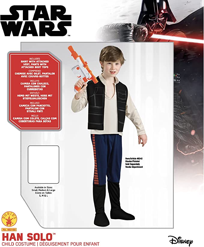 Han Solo Deluxe Costume Kids Star Wars Smuggler_5