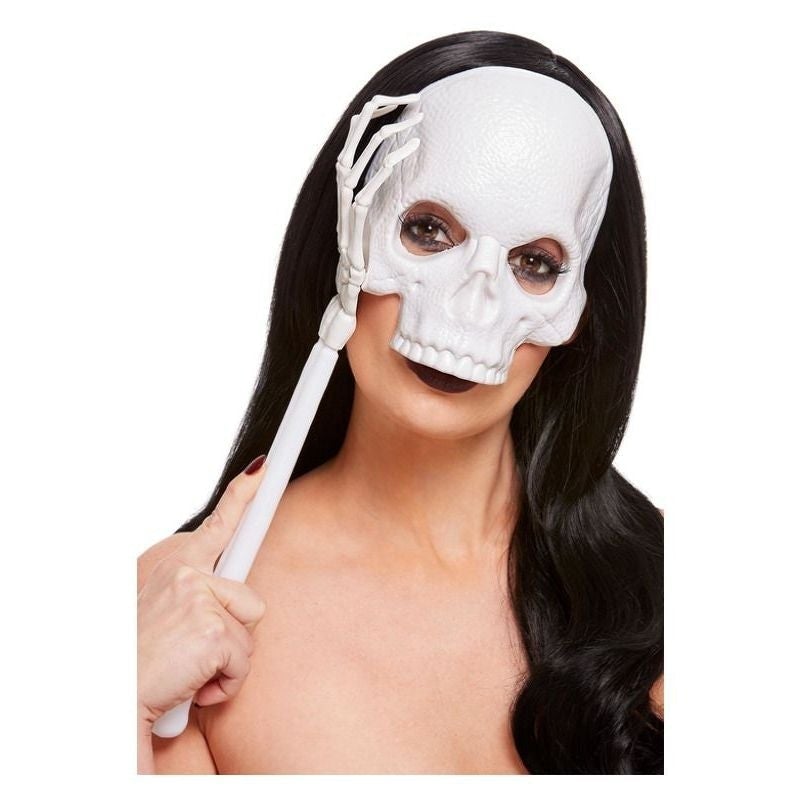 Handheld Skull Mask White 1