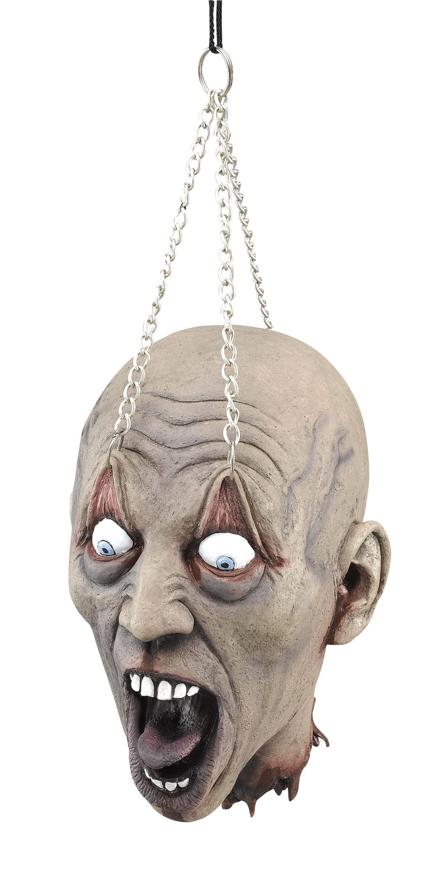 Hanging Dead Head With Chain Prop Halloween Fancy Dress Unisex_1