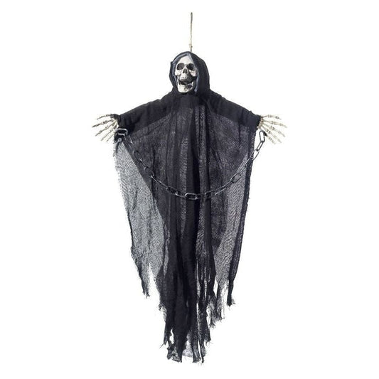 Hanging Reaper Skeleton Decoration Adult Black 1