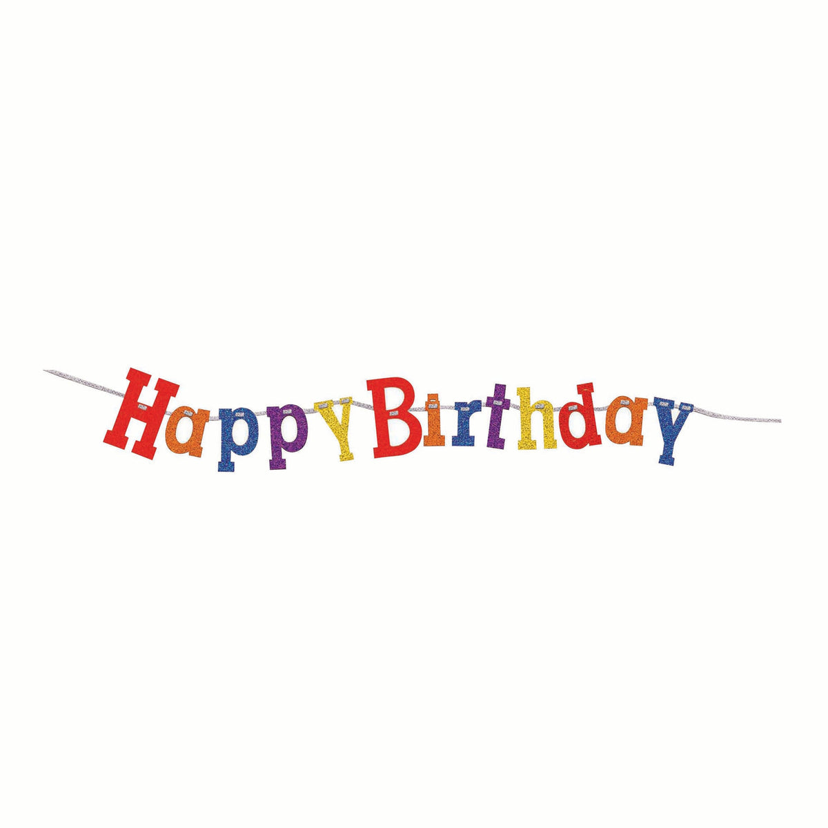 Happy Birthday Multi Coloured Banner 1