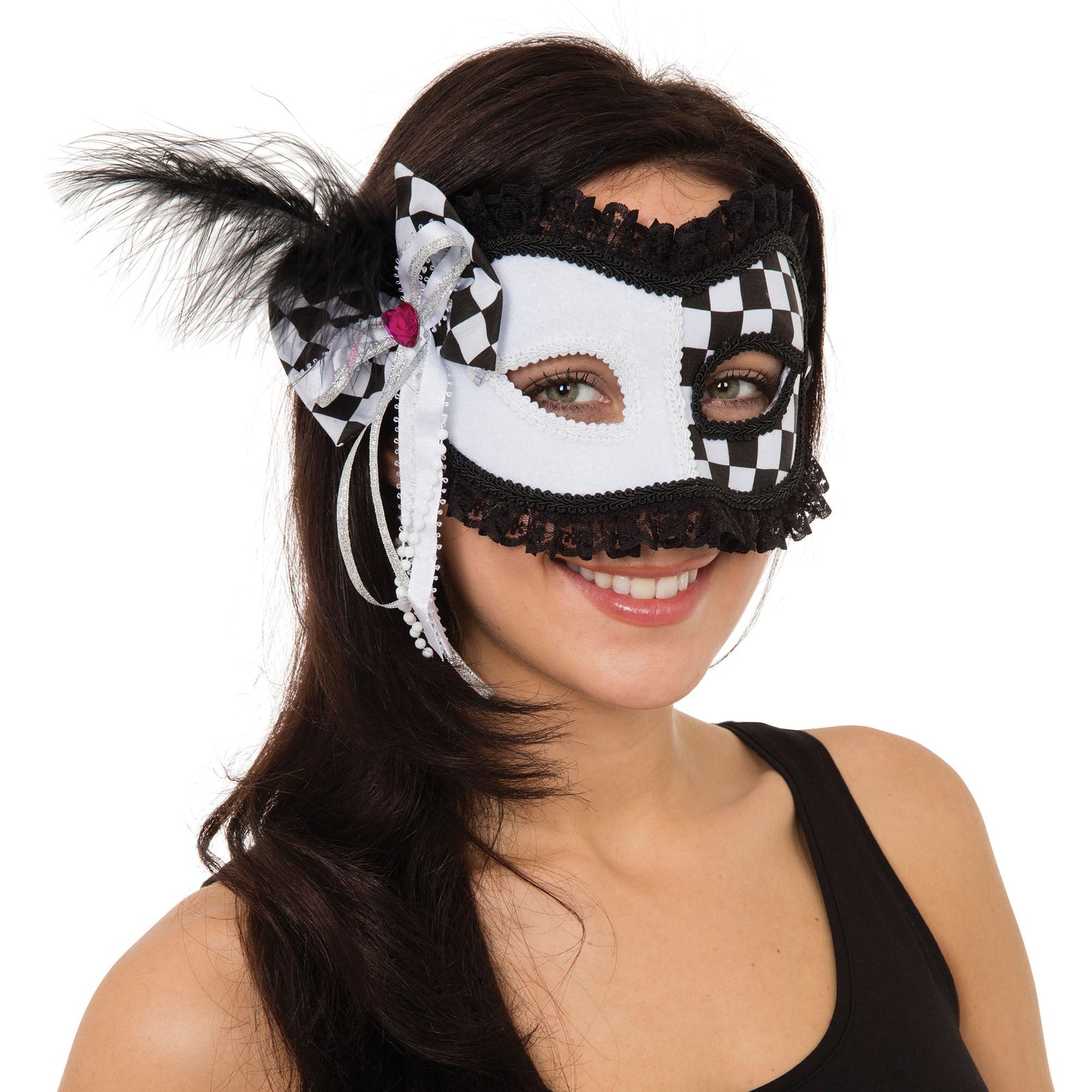 Harlequin Jester Glasses Frame Mask Eye Masks Female 1
