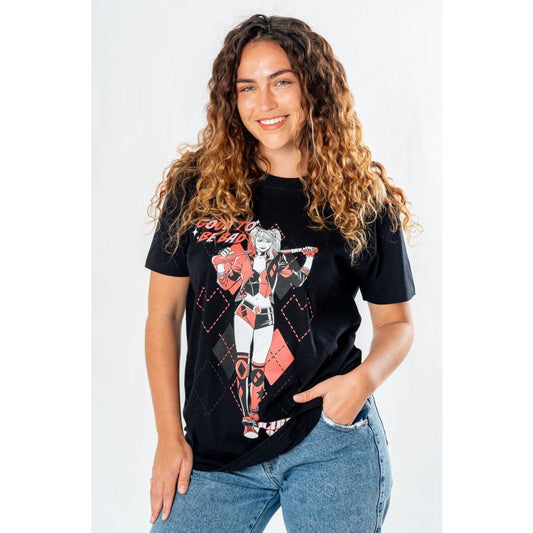 Harley Quinn Adult Black Got To Be Bad T-Shirt DC 1