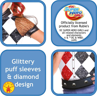 Harley Quinn Kids Costume DC Superhero Girls Deluxe 3