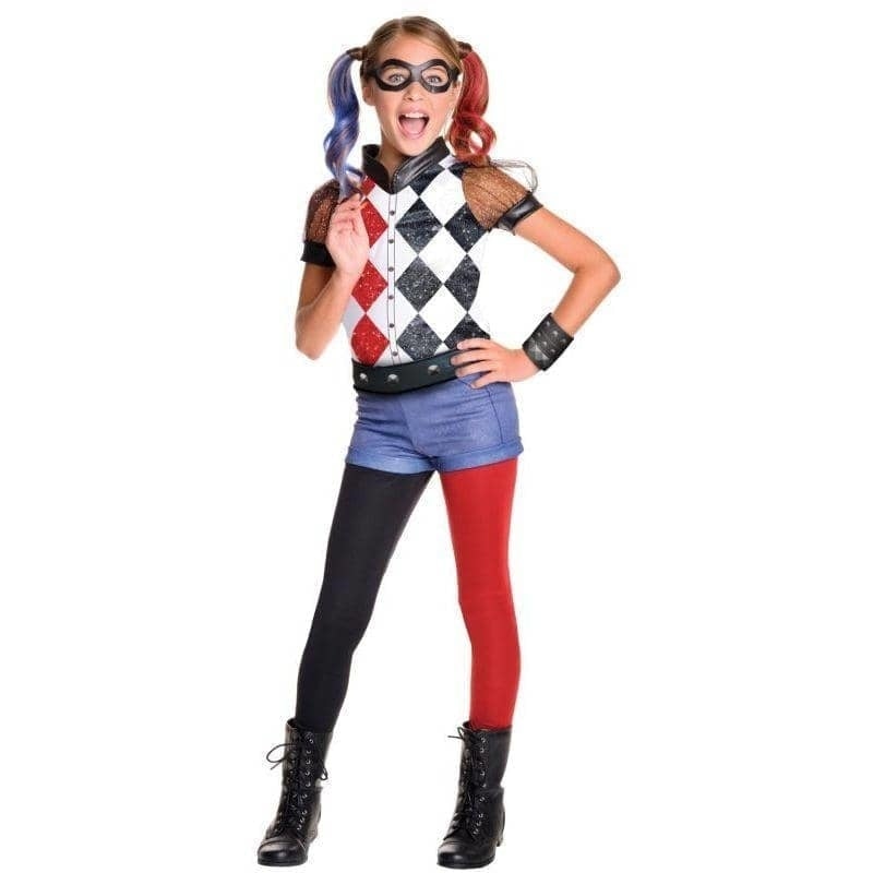 Harley Quinn Kids Costume DC Superhero Girls Deluxe_1