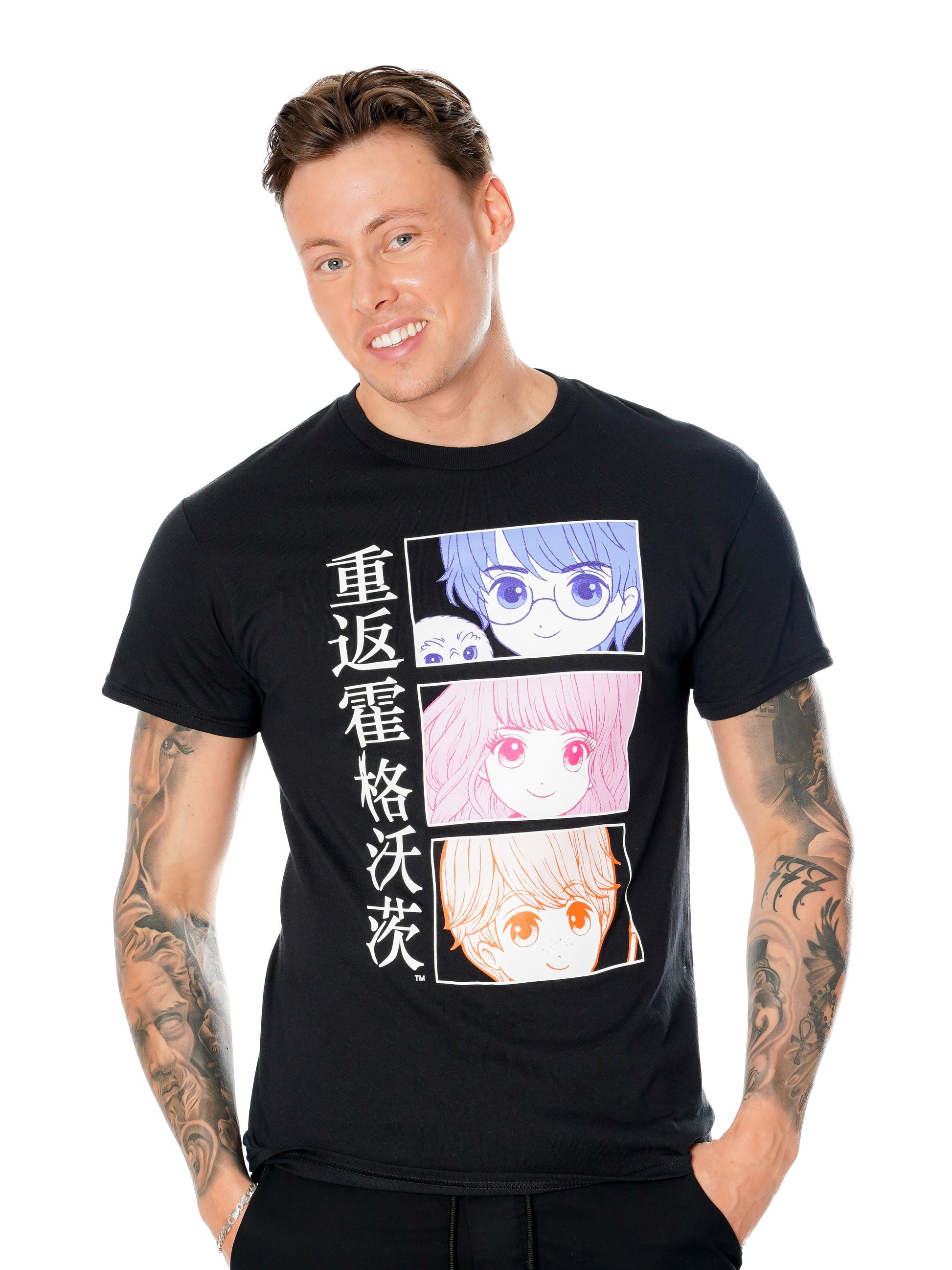 Harry Potter Anime Hogwarts T Shirt 3