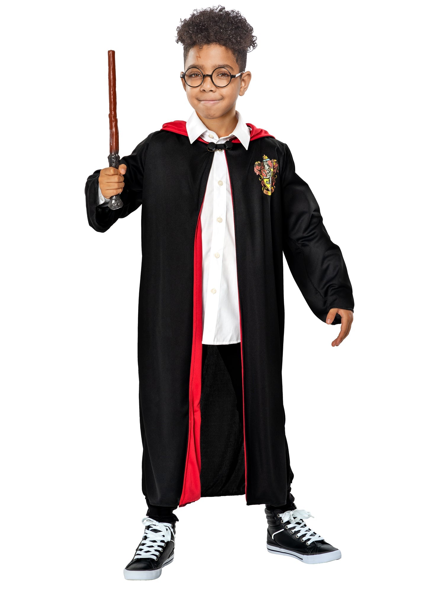 Harry Potter Childrens Costume Set Robe Wand Glasses 1