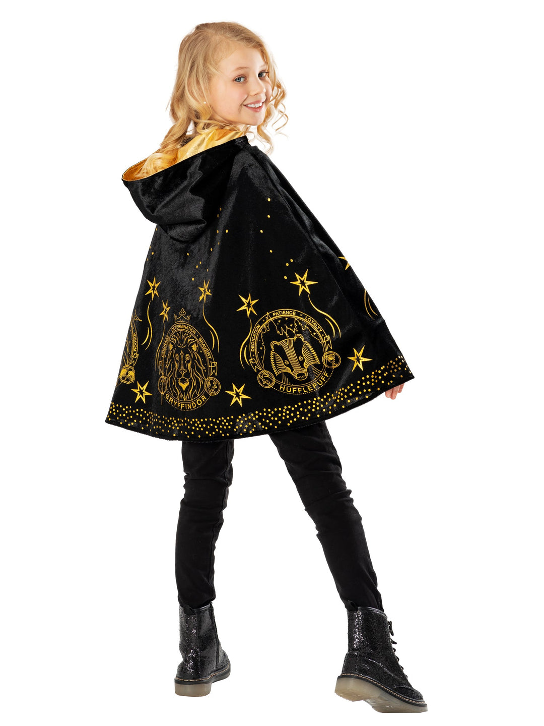Harry Potter Gold Childrens Cape Harry Potter Gold Childrens Cape