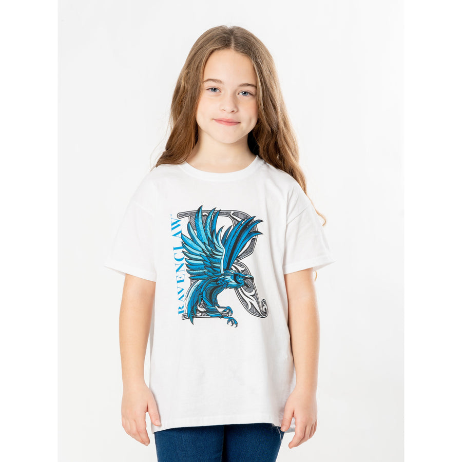 Harry Potter Kids White Ravenclaw Mosaic T-Shirt_1