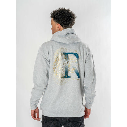 Harry Potter Unisex Grey Marl Ravenclaw Zodiac Hoodie Adult 1