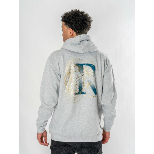 Harry Potter Unisex Grey Marl Ravenclaw Zodiac Hoodie Adult 1