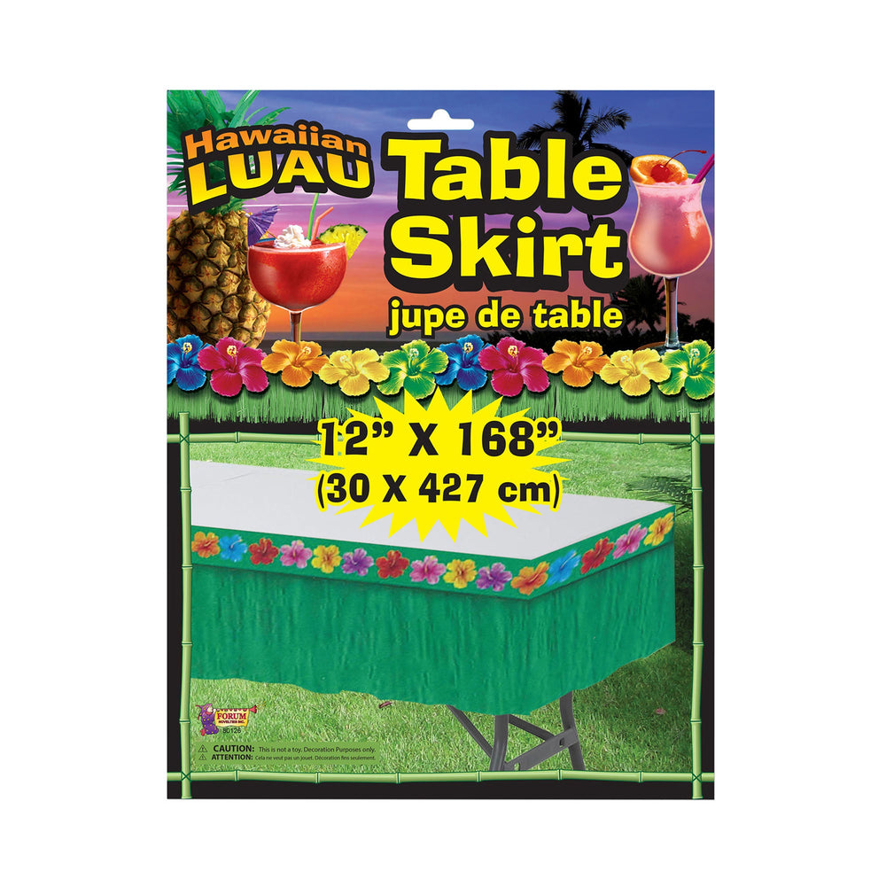 Size Chart Hawaiian Green Table Skirt