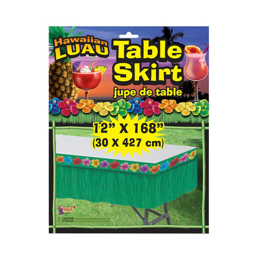 Hawaiian Green Table Skirt 2
