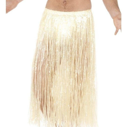Hawaiian Hula Skirt Adult Natural Velcro Fastening Adjustable Waist Band 72cm Long 2