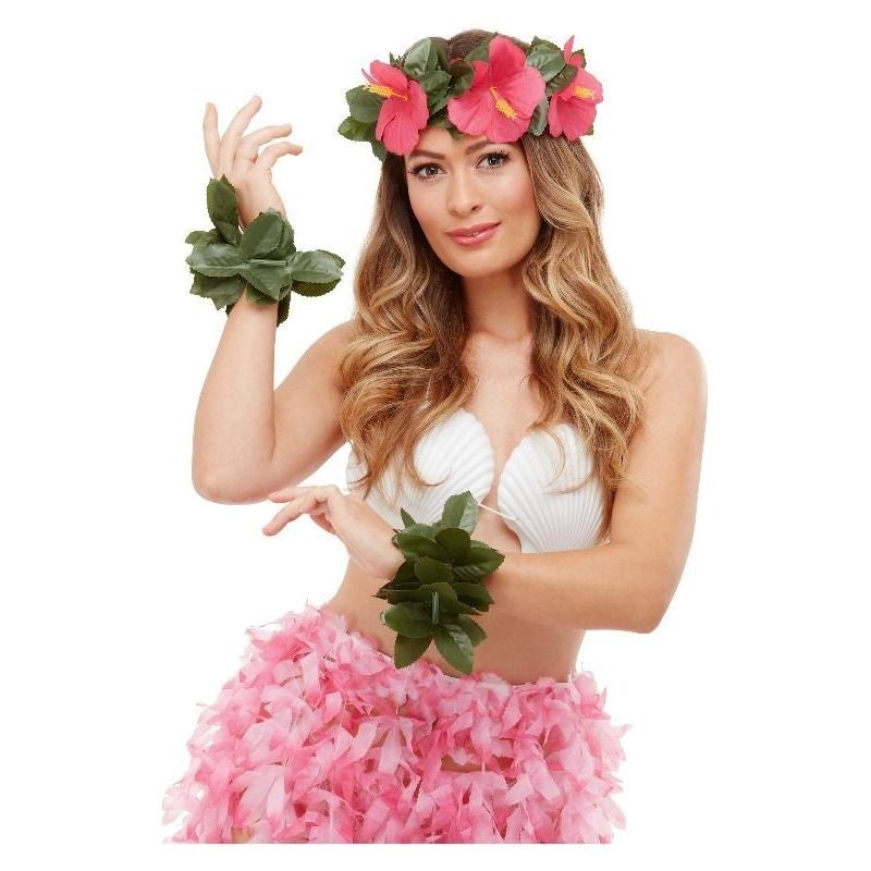Hawaiian Luau Tiki Kit Green and Pink 1