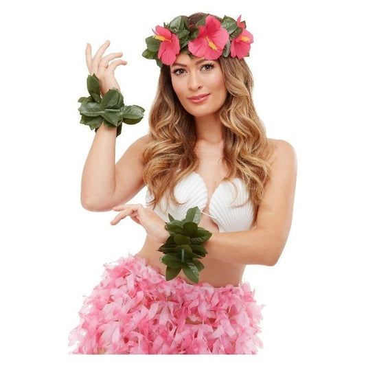 Hawaiian Luau Tiki Kit Green and Pink 1