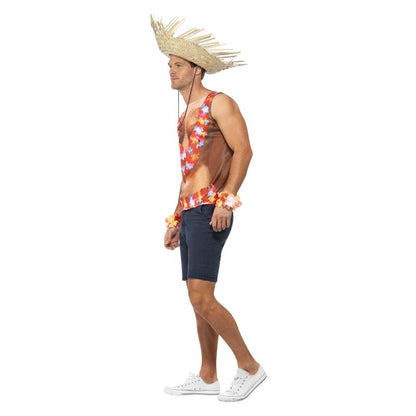 Hawaiian Vest Red Adult 3