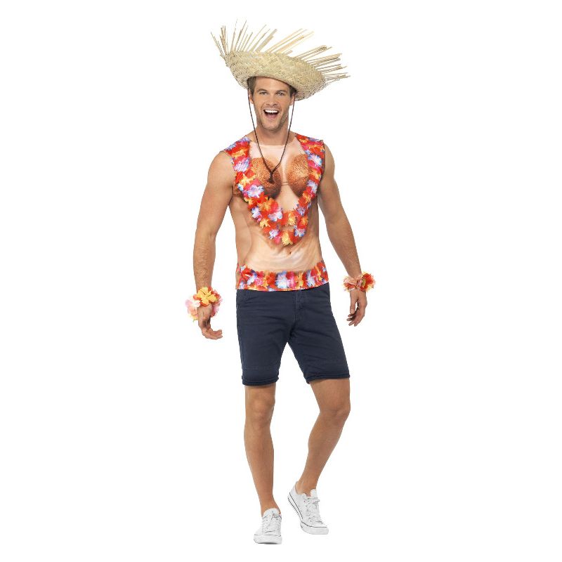 Hawaiian Vest Red Adult 1