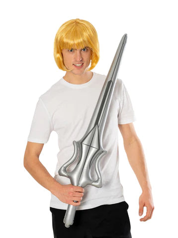 He-Man Wig Sword Set Adults Masters of the Universe Revelation