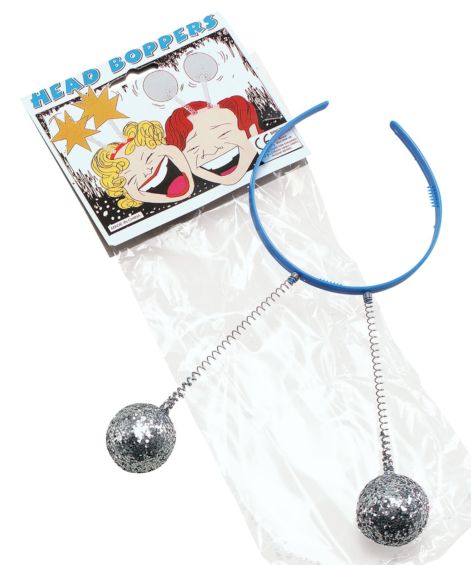 Head Boppers Silver Balls Disco Glitter 1