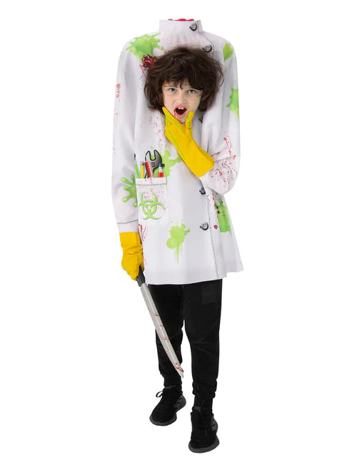 Headless Scientist Costume Kids Doctor no Head 1