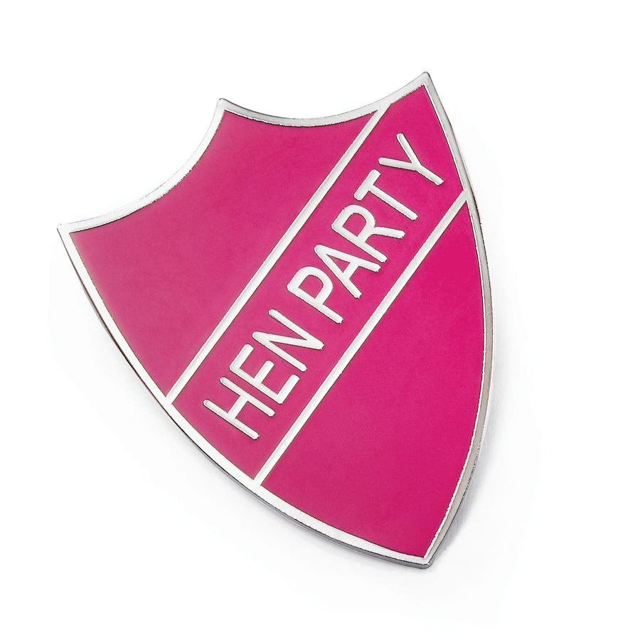 Hen Night School Badge Pink Costume Accessory_1