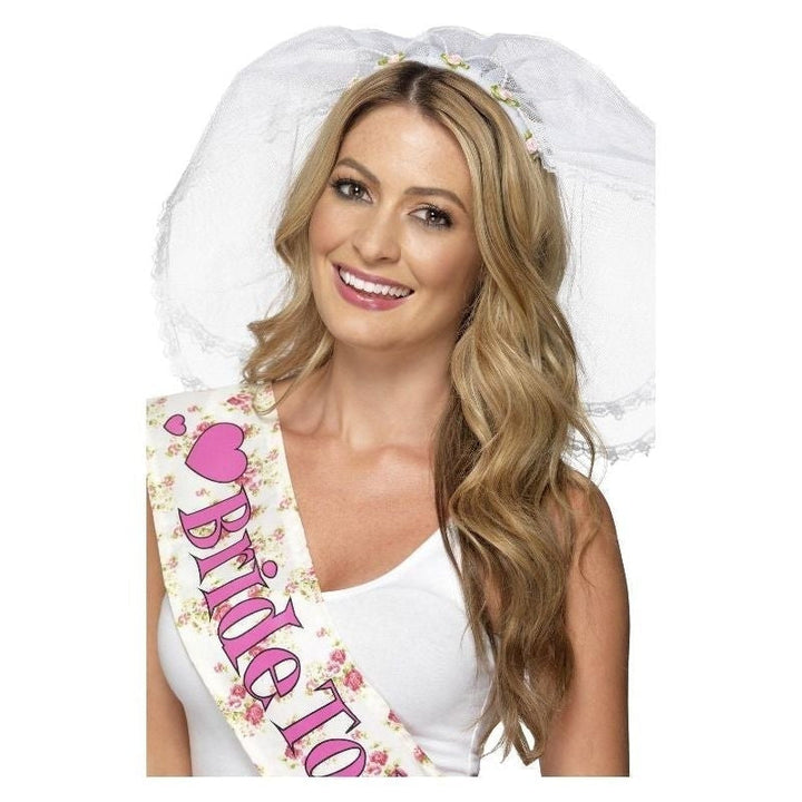 Size Chart Hen Night Veil Adult White