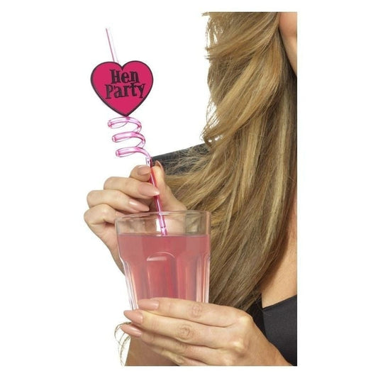 Hen Party Drinking Straws Adult Pink 2