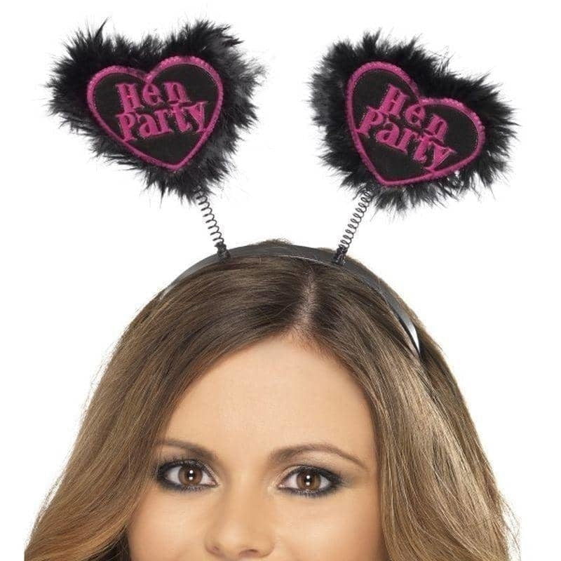 Hen Party Love Heart Boppers Adult Black 1