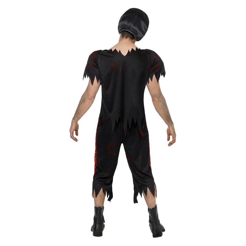 High School Horror American Footballer Costume Bl Adult Black 2